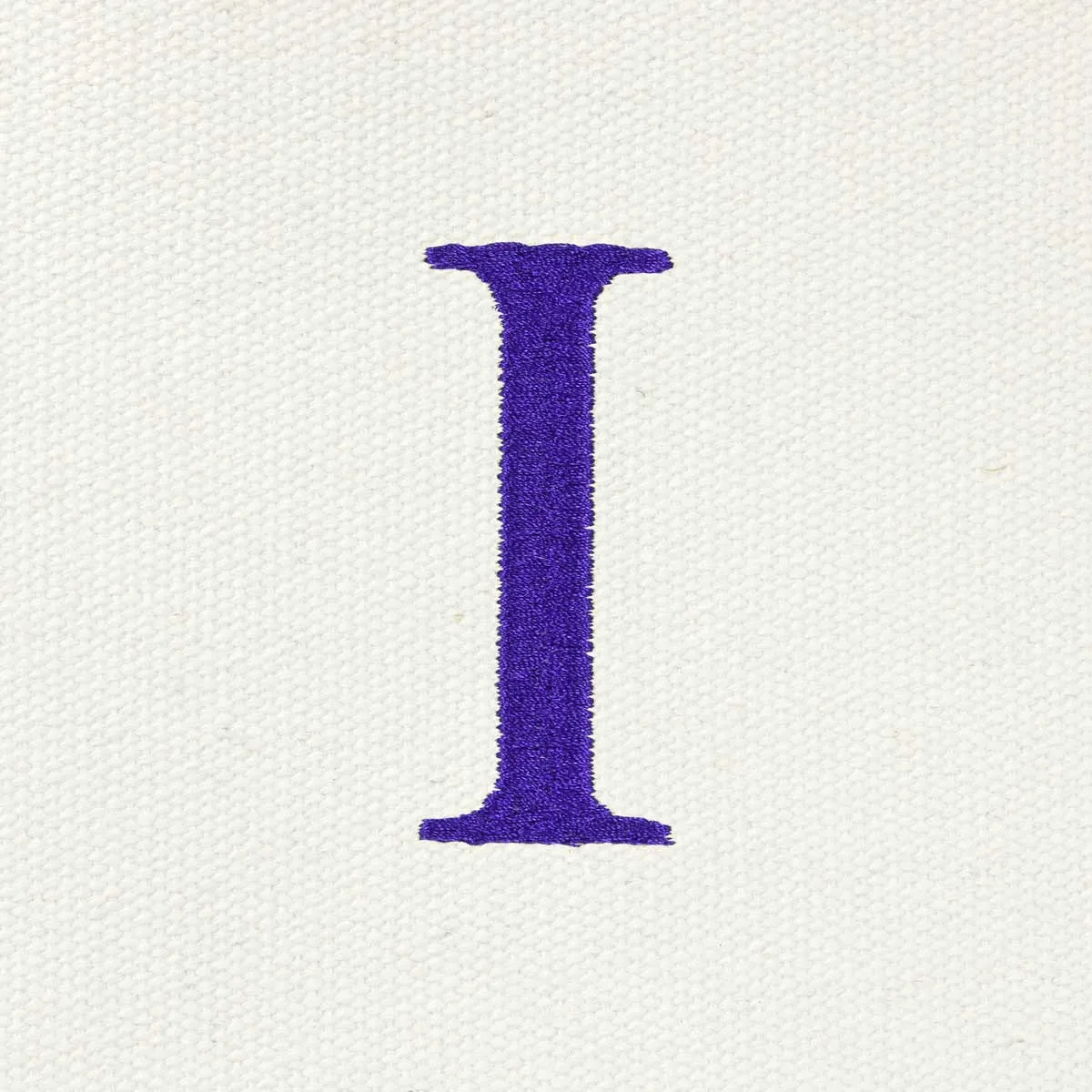 Dalix Medium Personalized Tote Bag Monogrammed Initial Letter - I