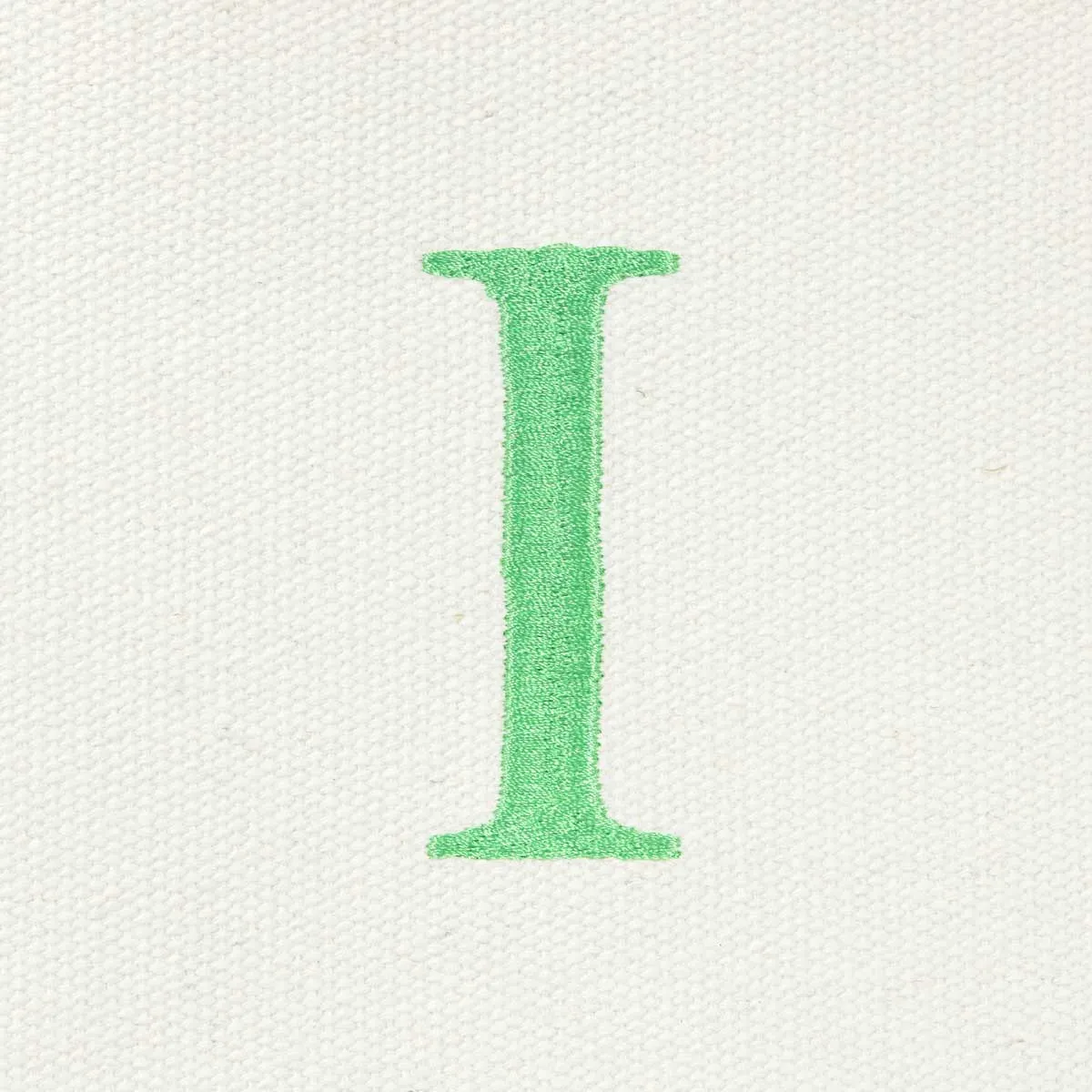 Dalix Medium Personalized Tote Bag Monogrammed Initial Letter - I