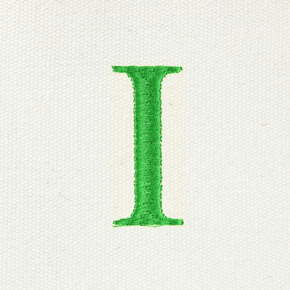 Dalix Medium Personalized Tote Bag Monogrammed Initial Letter - I