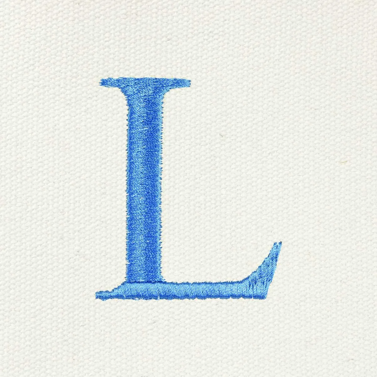 Dalix Medium Personalized Tote Bag Monogrammed Initial Letter - L