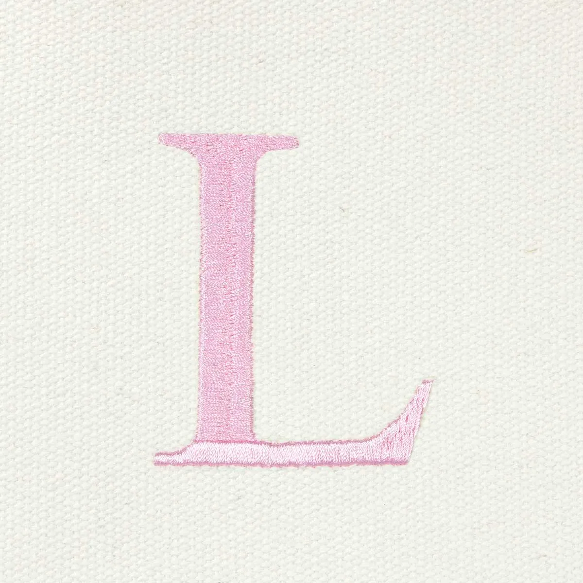 Dalix Medium Personalized Tote Bag Monogrammed Initial Letter - L