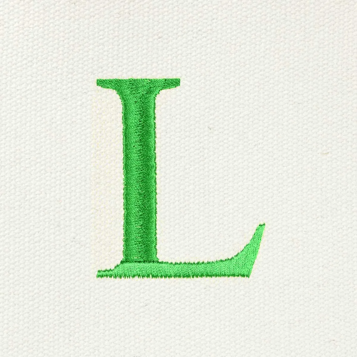 Dalix Medium Personalized Tote Bag Monogrammed Initial Letter - L