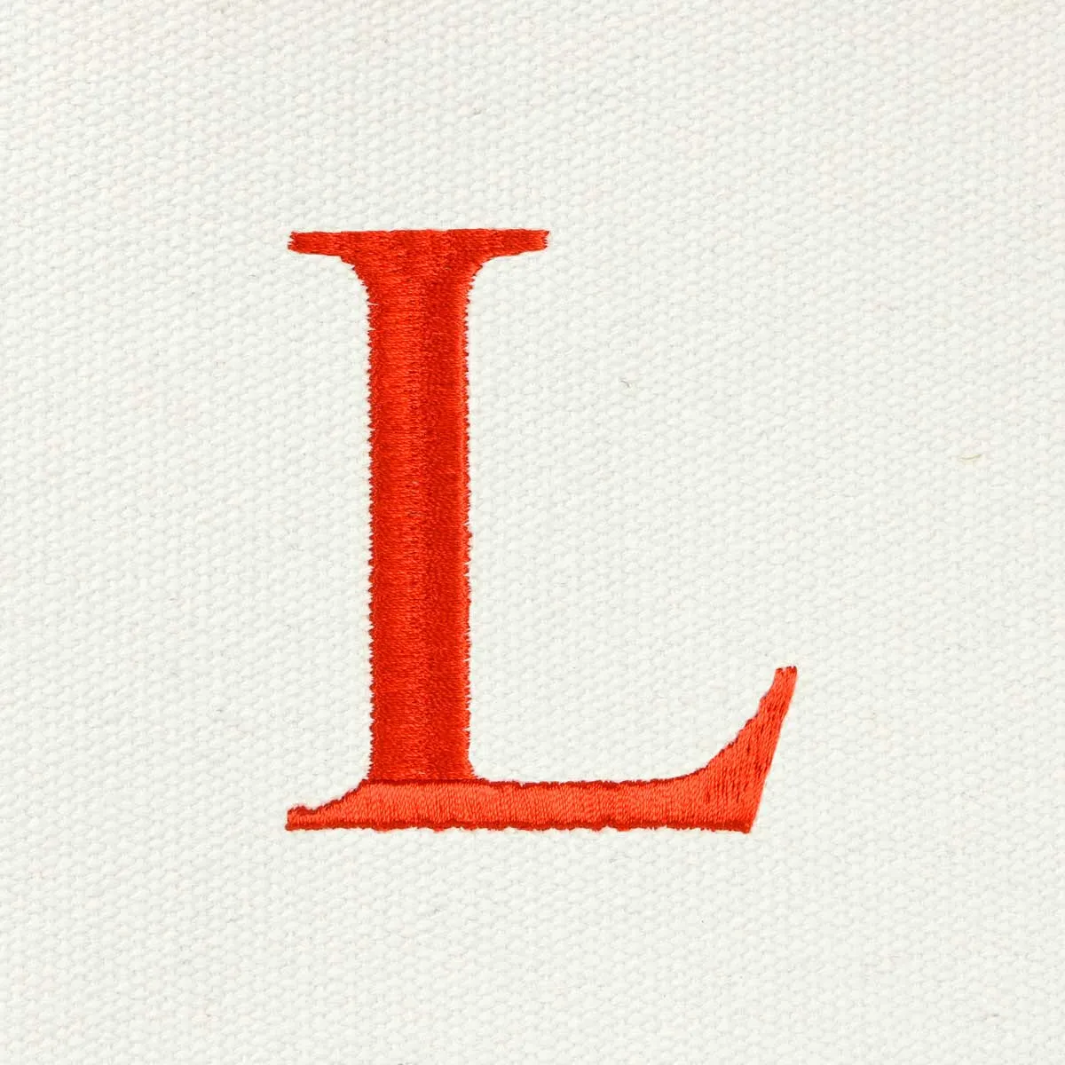 Dalix Medium Personalized Tote Bag Monogrammed Initial Letter - L