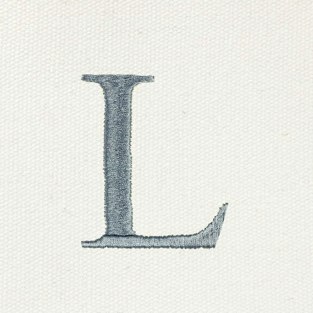 Dalix Medium Personalized Tote Bag Monogrammed Initial Letter - L