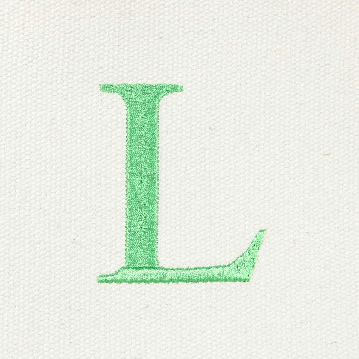 Dalix Medium Personalized Tote Bag Monogrammed Initial Letter - L