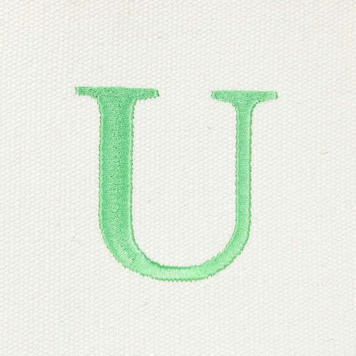 Dalix Medium Personalized Tote Bag Monogrammed Initial Letter - U