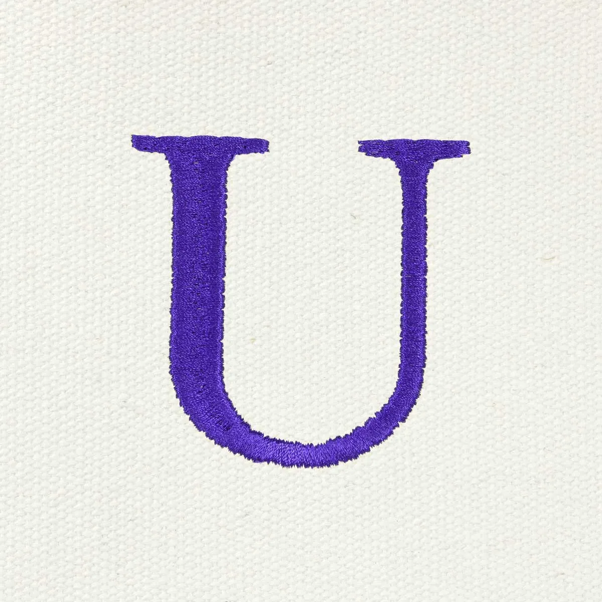 Dalix Medium Personalized Tote Bag Monogrammed Initial Letter - U