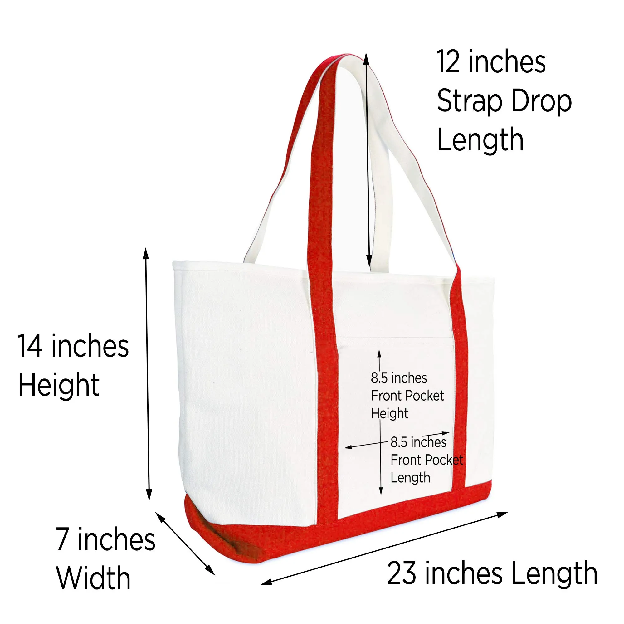 Dalix Rainbow Tote Bag