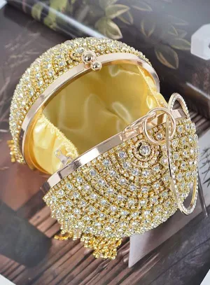 Dazzle Me Clutch - Gold