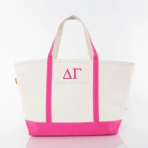 Delta Gamma Large Canvas Tote Bag