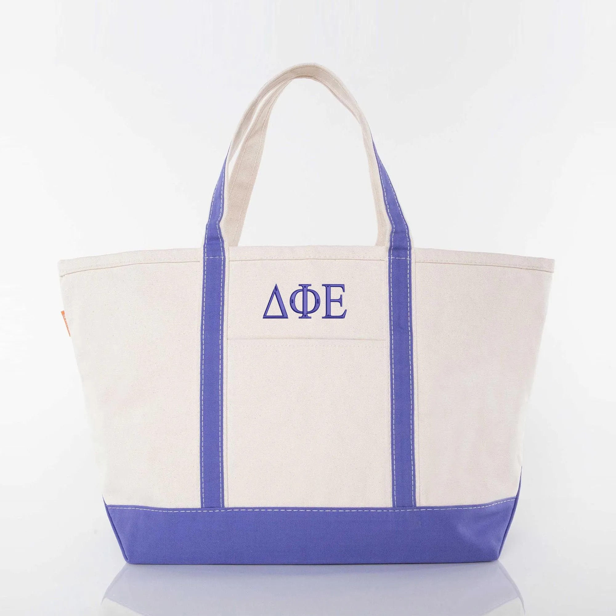 Delta Phi Epsilon Large Canvas Tote Bag