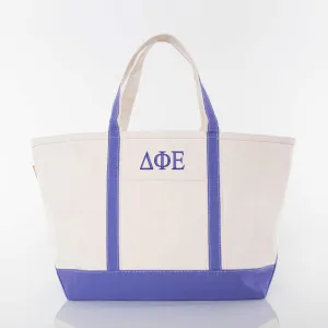 Delta Phi Epsilon Large Canvas Tote Bag