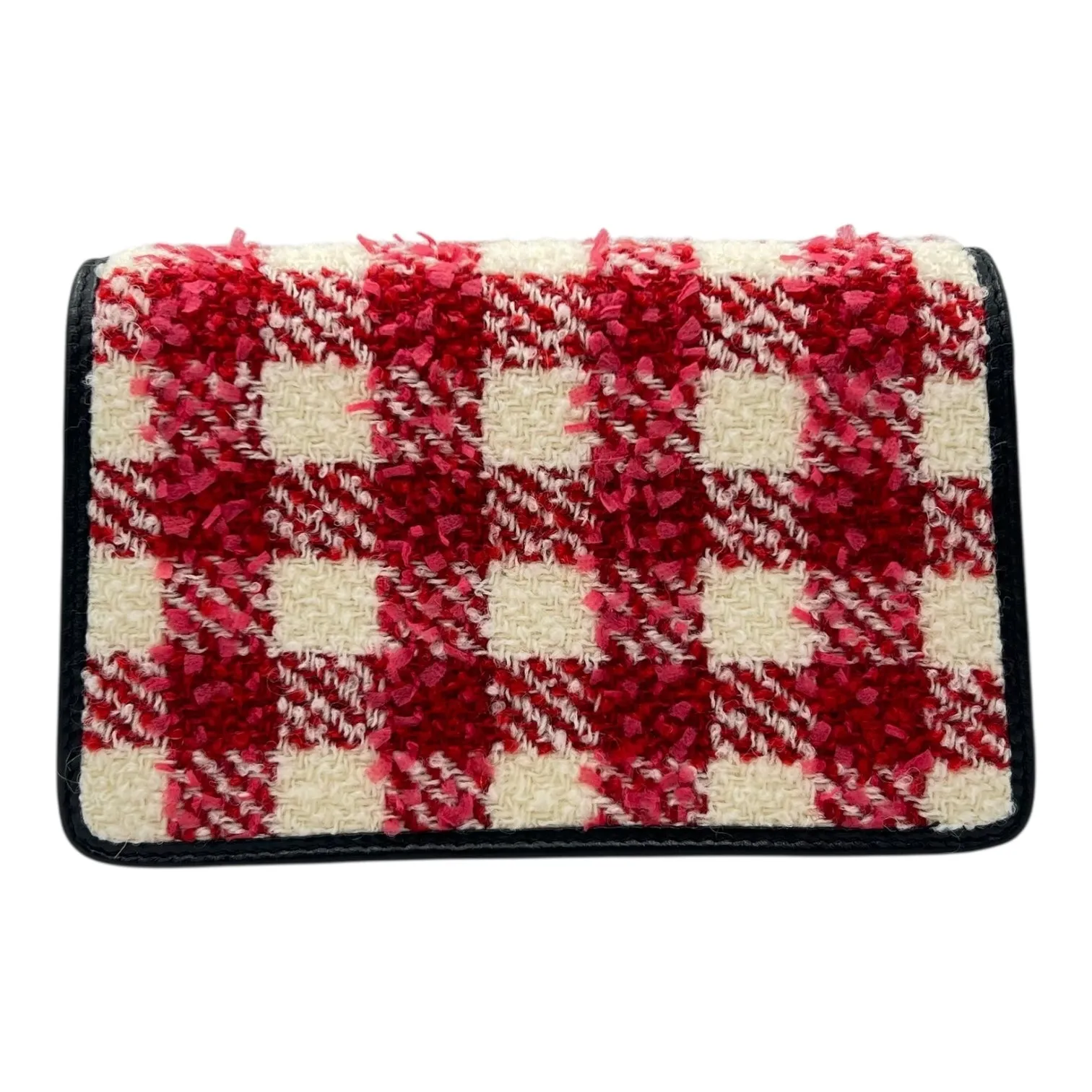 Dionysus Super Mini Red Crossbody Bag in Tweed, Ruthenium hardware