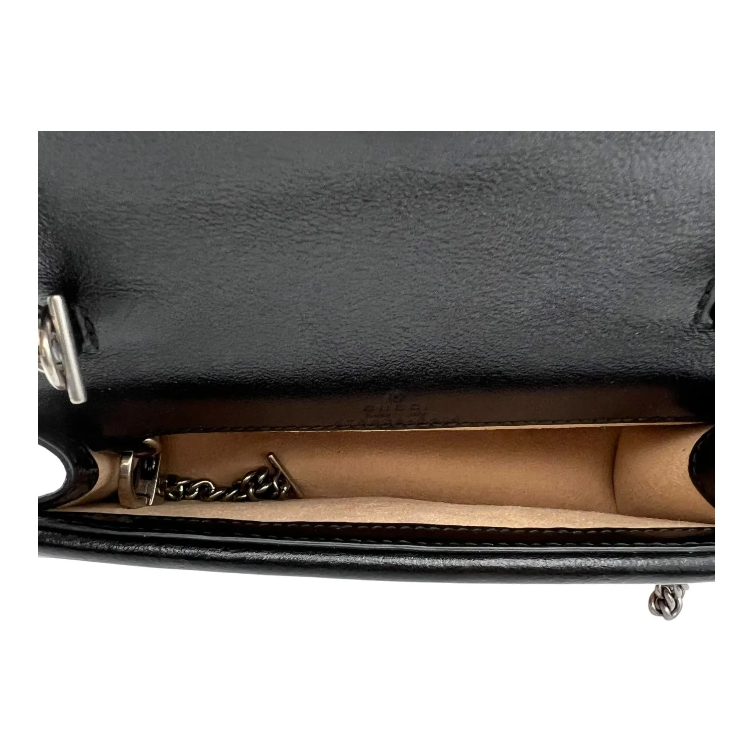 Dionysus Super Mini Red Crossbody Bag in Tweed, Ruthenium hardware