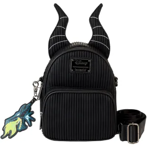 Disney Loungefly Sleeping Beauty Maleficent Dragon Convertible Mini Backpack & Crossbody Bag