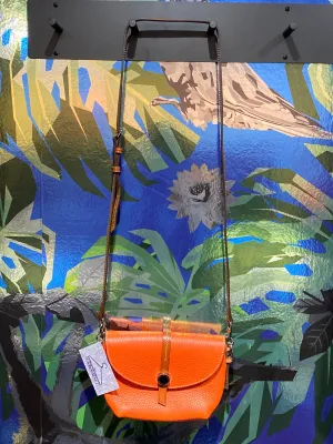 Dooney & Bourke Orange Single Flap Small Crossbody Bag