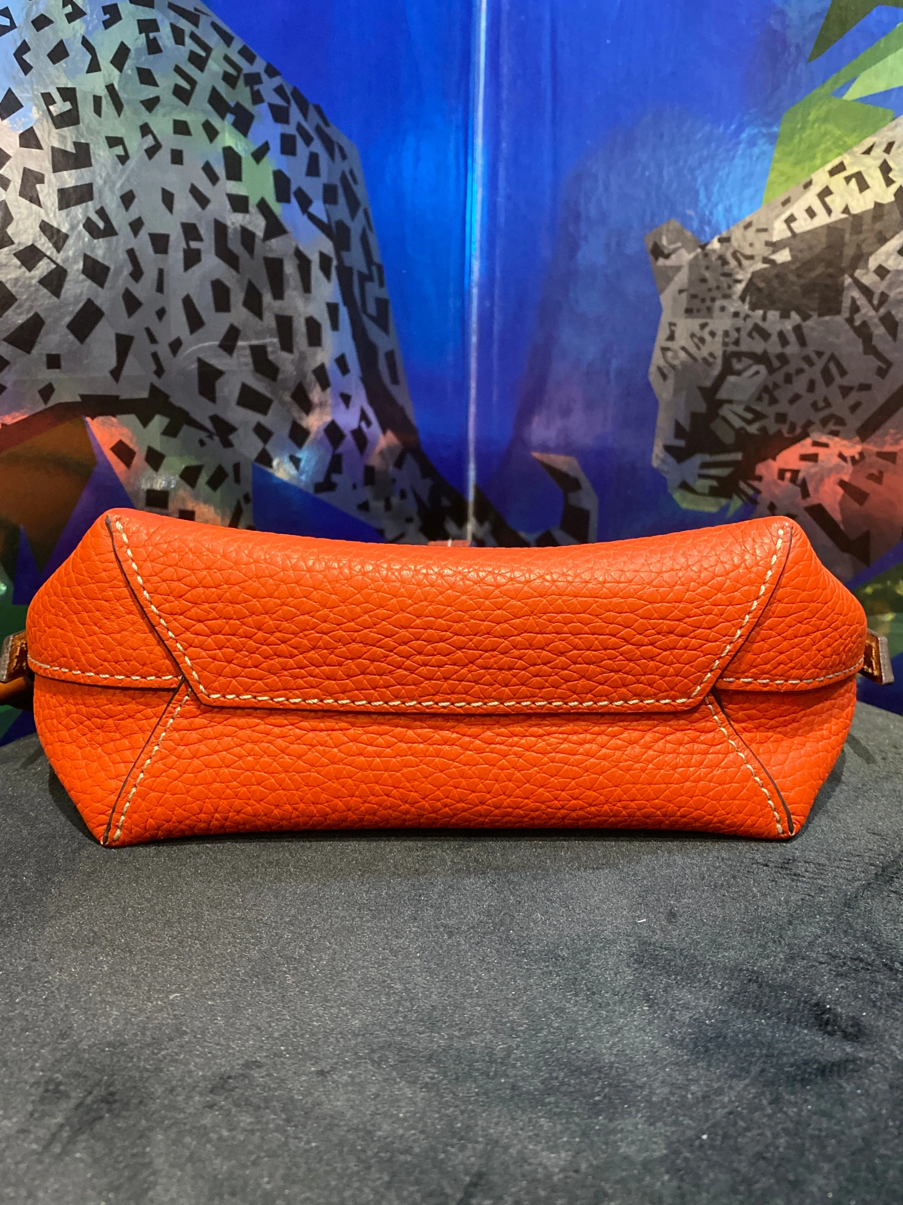 Dooney & Bourke Orange Single Flap Small Crossbody Bag
