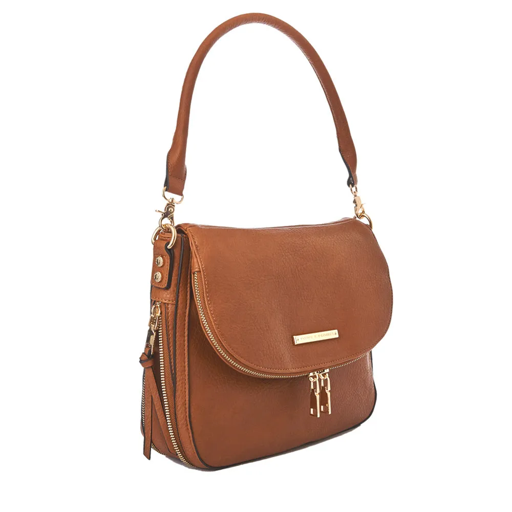 DOWNTOWN CROSSBODY cognac