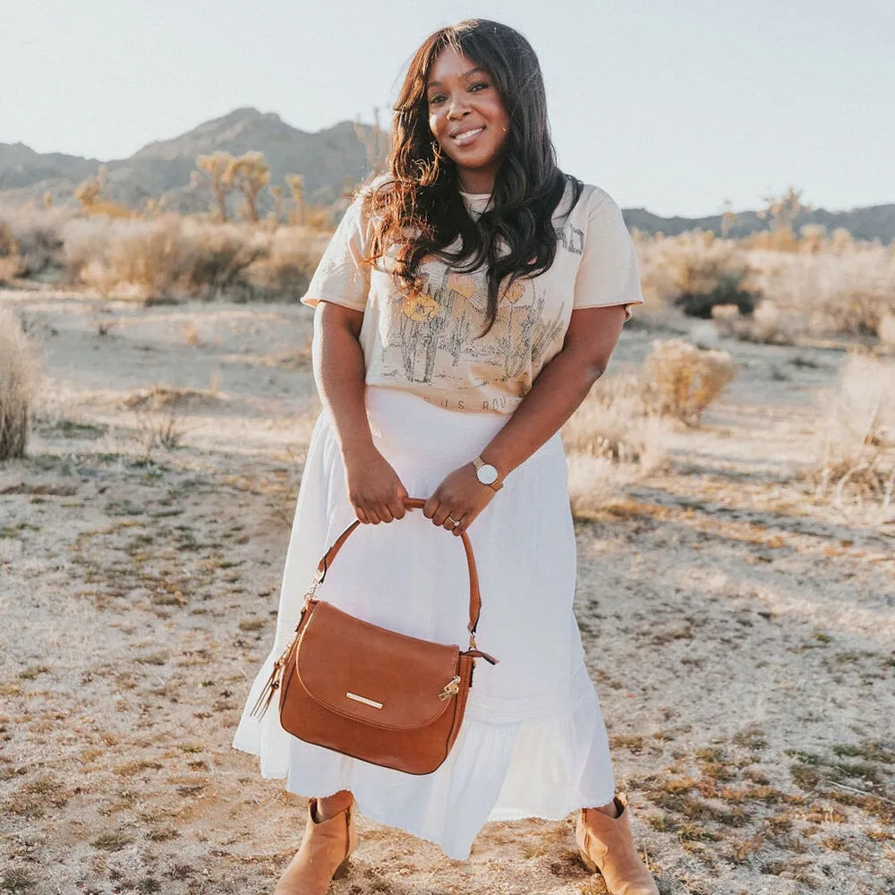 DOWNTOWN CROSSBODY cognac