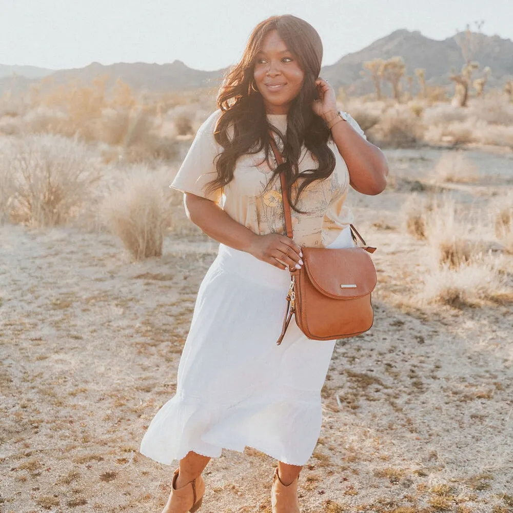 DOWNTOWN CROSSBODY cognac