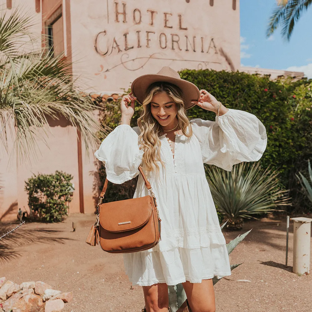 DOWNTOWN CROSSBODY cognac