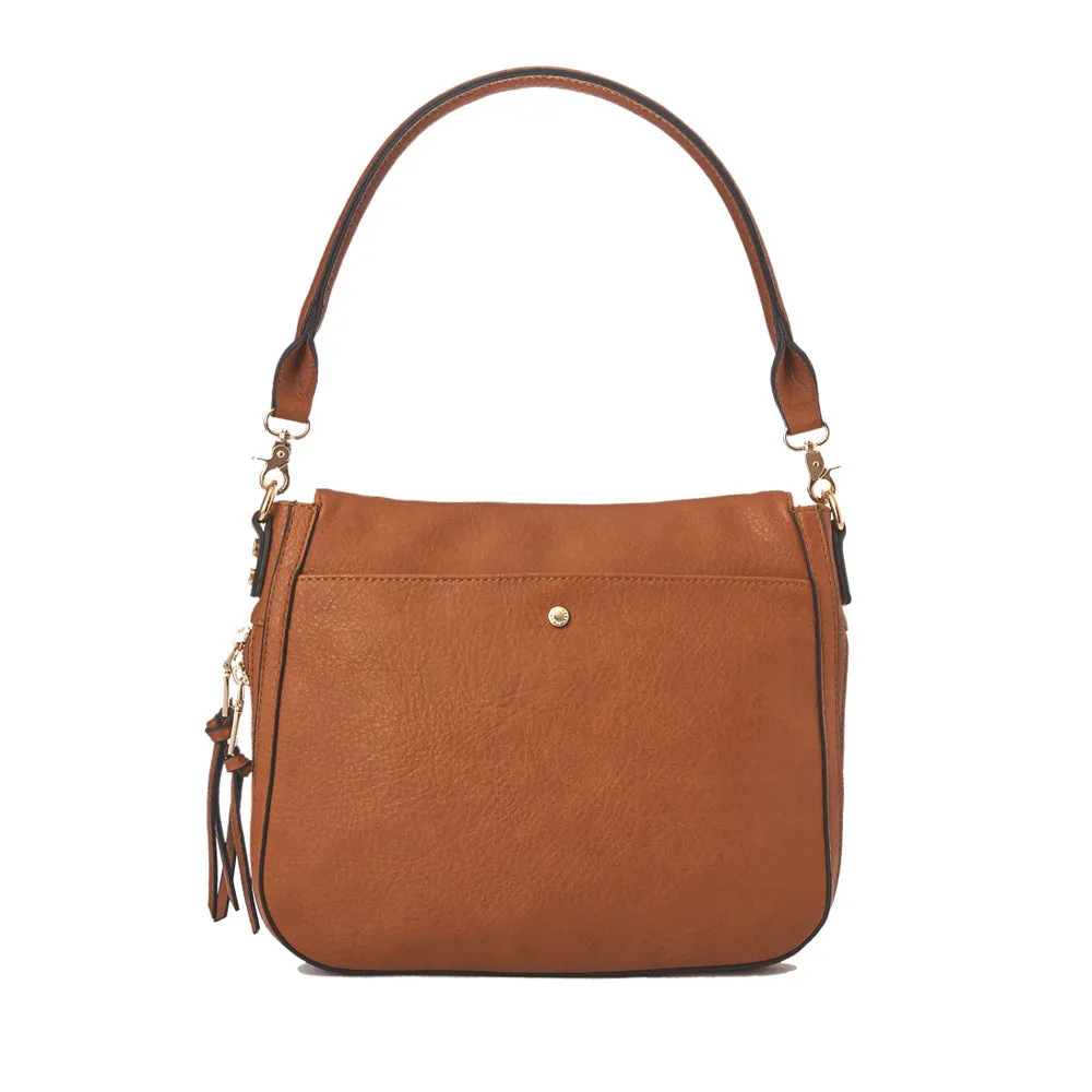 DOWNTOWN CROSSBODY cognac