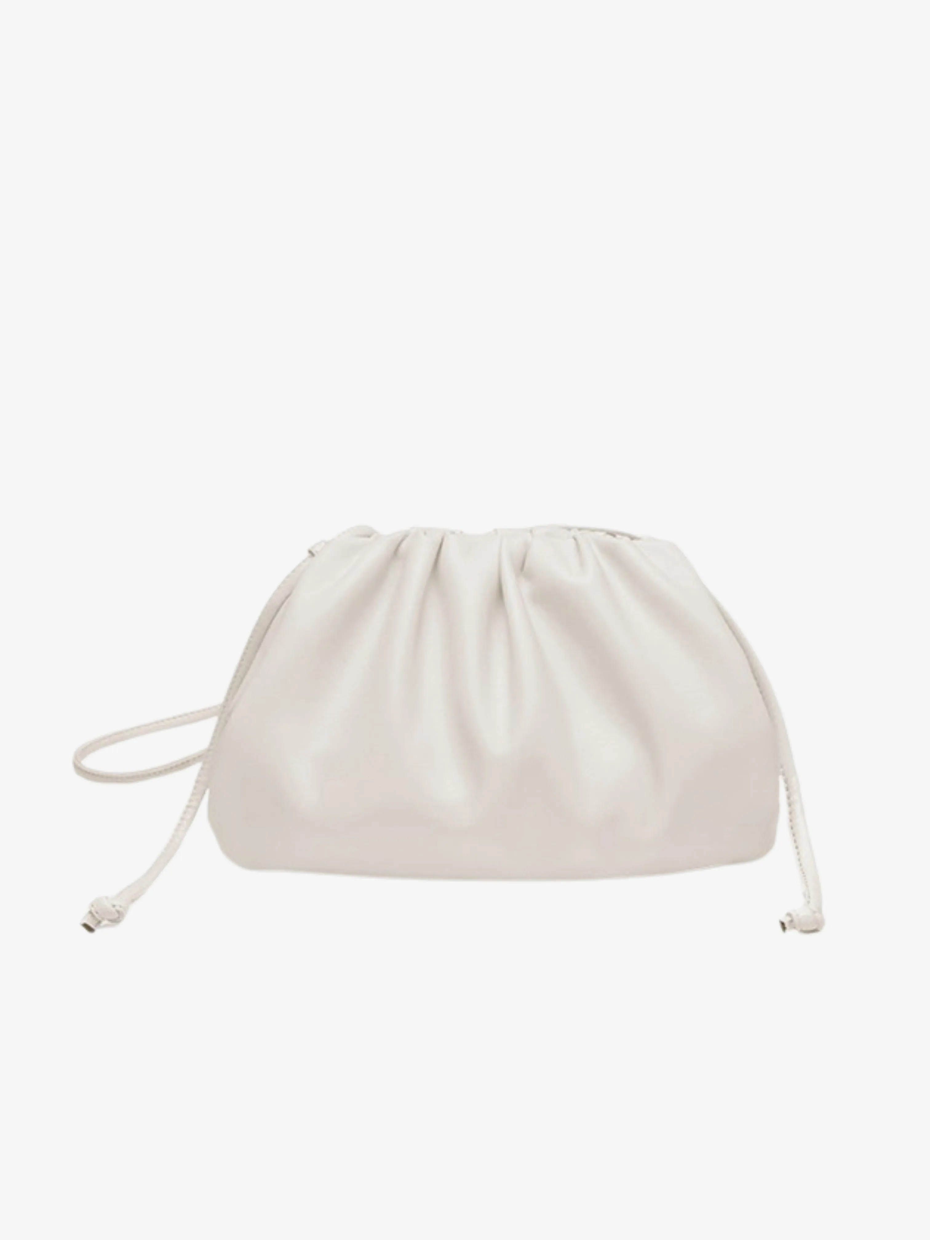 Drawstring Pouch Bag | Faux Leather | Convertible Crossbody Design