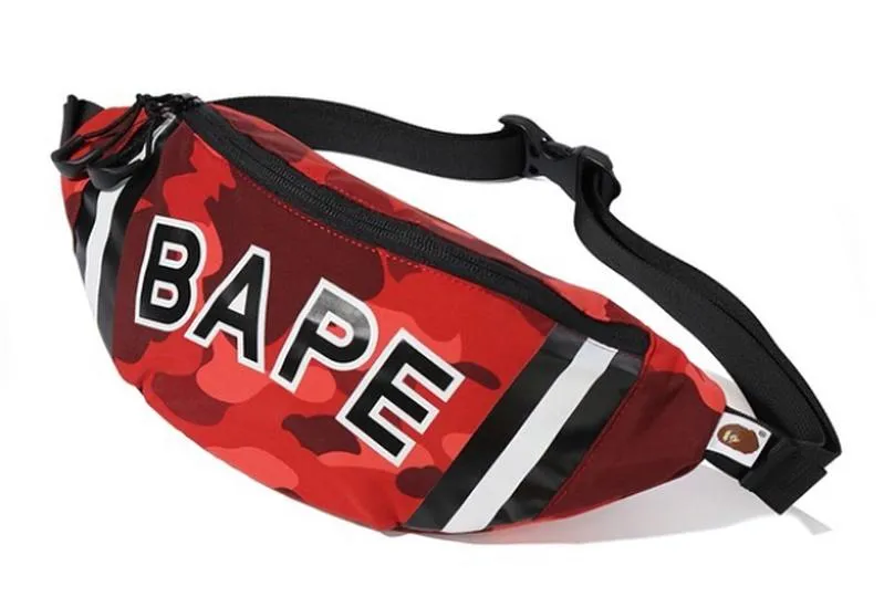 DS! A Bathing Ape Bape Color Camo NBA Shoulder / Waist Bag