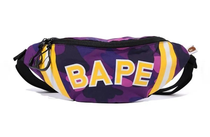 DS! A Bathing Ape Bape Color Camo NBA Shoulder / Waist Bag