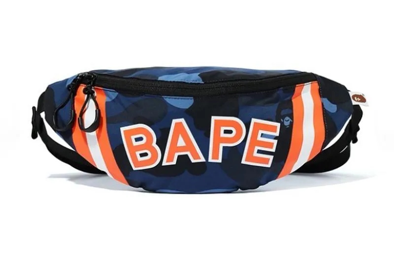 DS! A Bathing Ape Bape Color Camo NBA Shoulder / Waist Bag