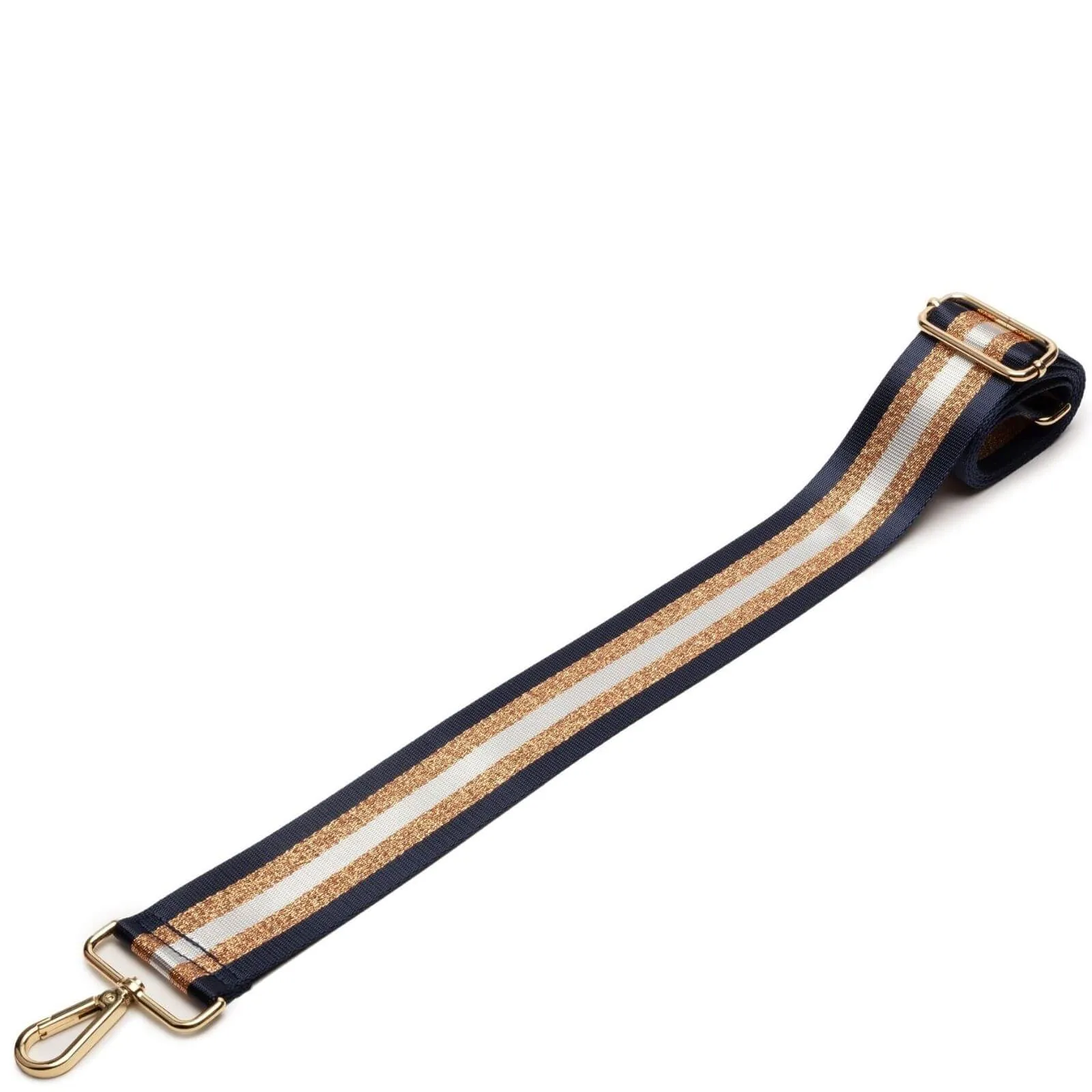 Elie Beaumont Bag Strap - Navy Copper Stripe