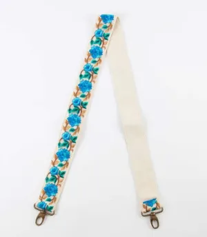 Embroidered Floral Crossbody Strap