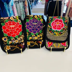 Embroidered Phone Bag
