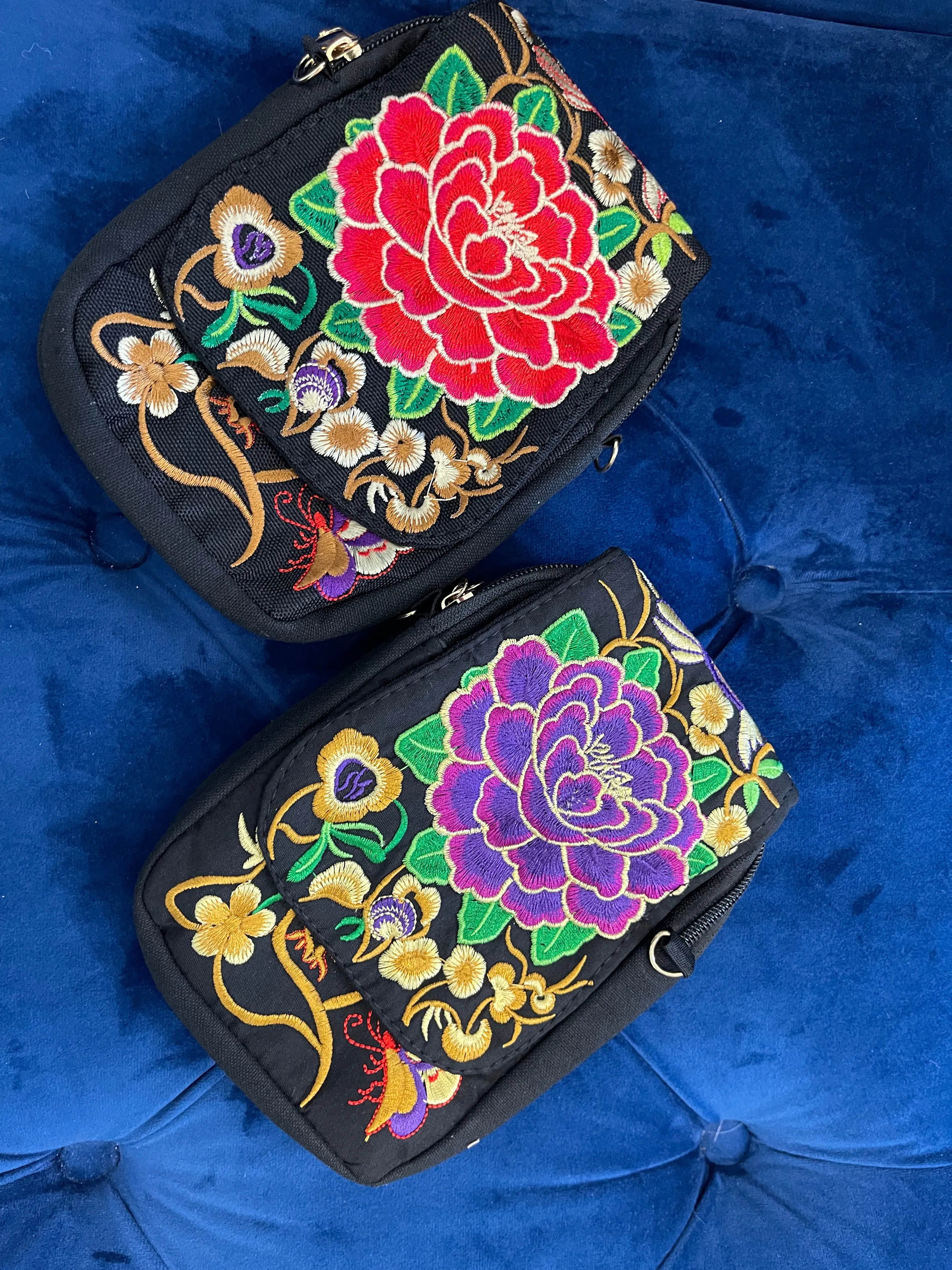 Embroidered Phone Bag