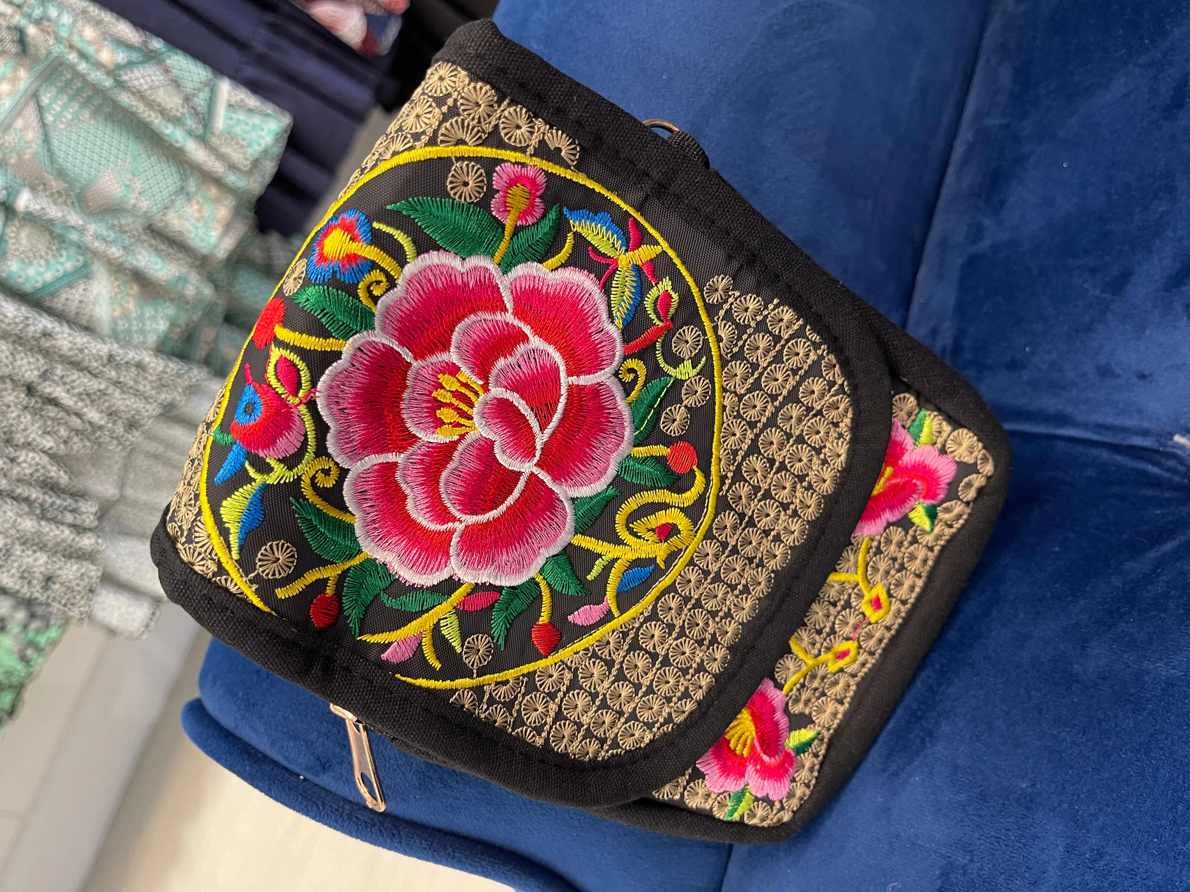 Embroidered Phone Bag