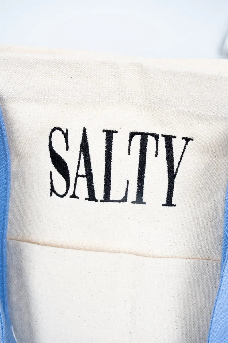 Embroidered Salty Canvas Boat Tote *Choose Thread Color