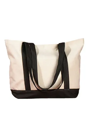 Embroidered Salty Canvas Boat Tote *Choose Thread Color