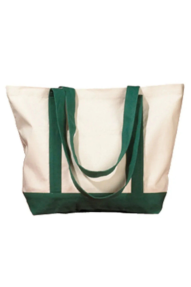 Embroidered Salty Canvas Boat Tote *Choose Thread Color