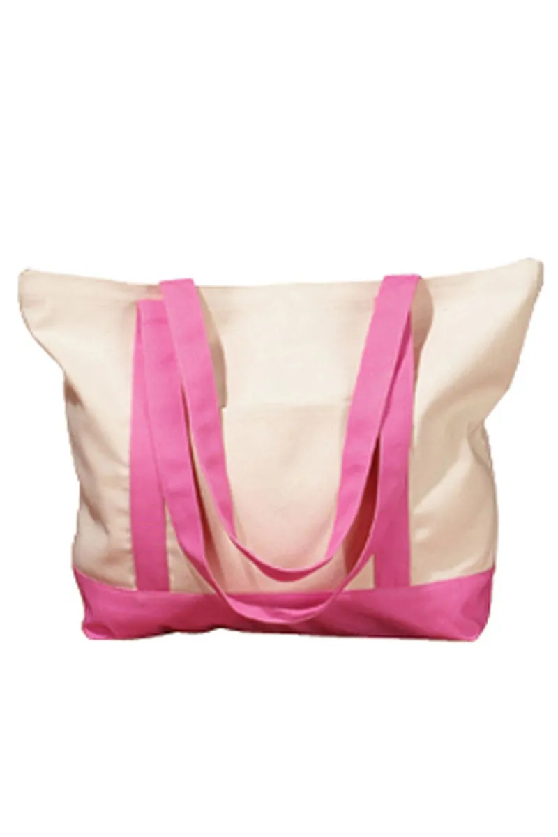 Embroidered Salty Canvas Boat Tote *Choose Thread Color