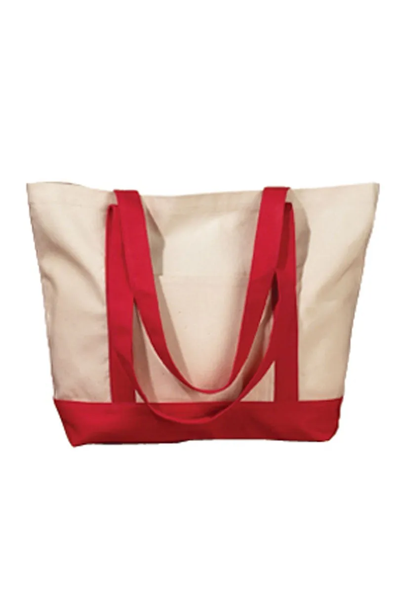 Embroidered Salty Canvas Boat Tote *Choose Thread Color