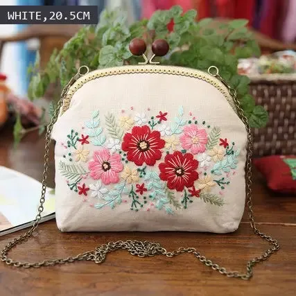 Embroidery Flowers Handbag
