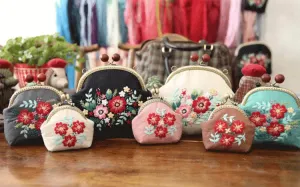 Embroidery Flowers Handbag