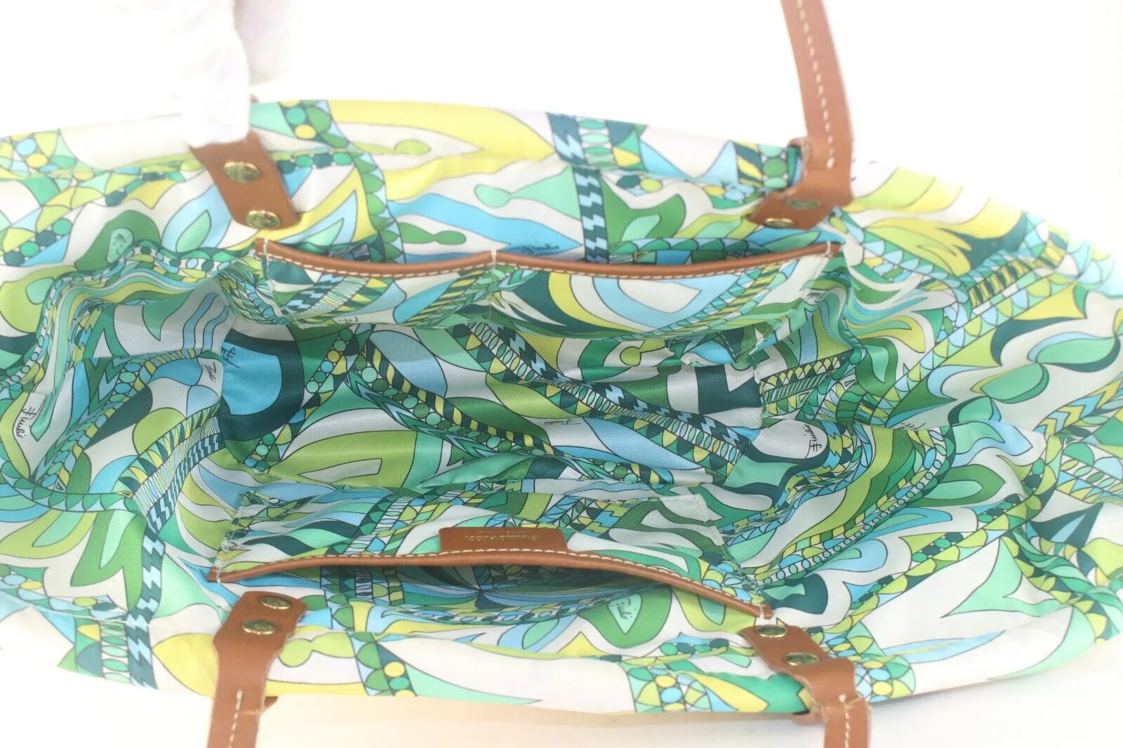 Emilio Pucci Wicker Basket Tote 1EP1026K