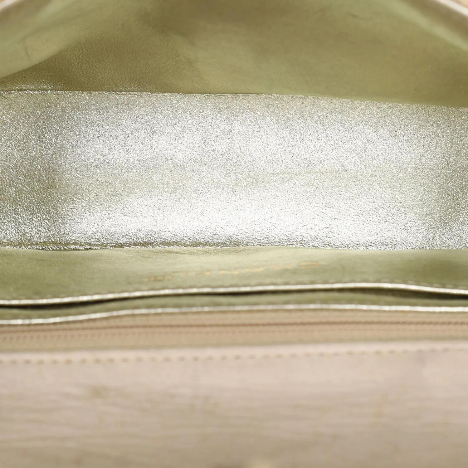 Envelope Front Flap Beige Fabric Cross body Bag