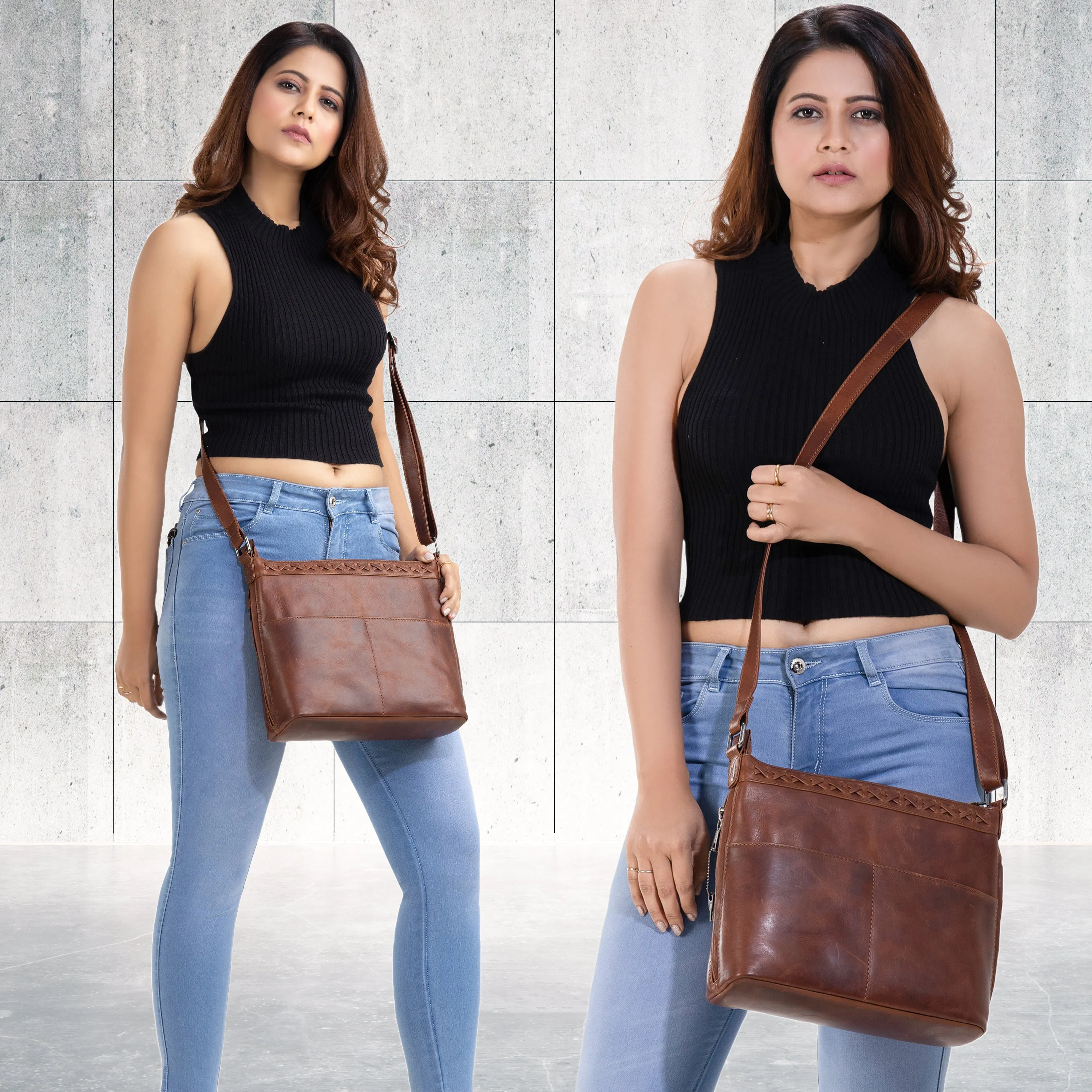 Faith | Concealed Carry Leather Crossbody or Shoulder Bag