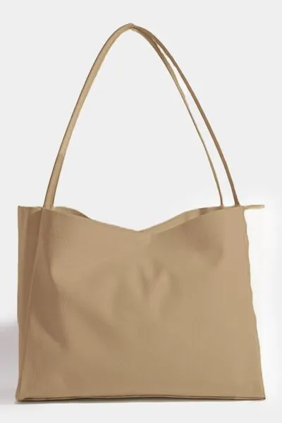 Faux Leather Tote Bag