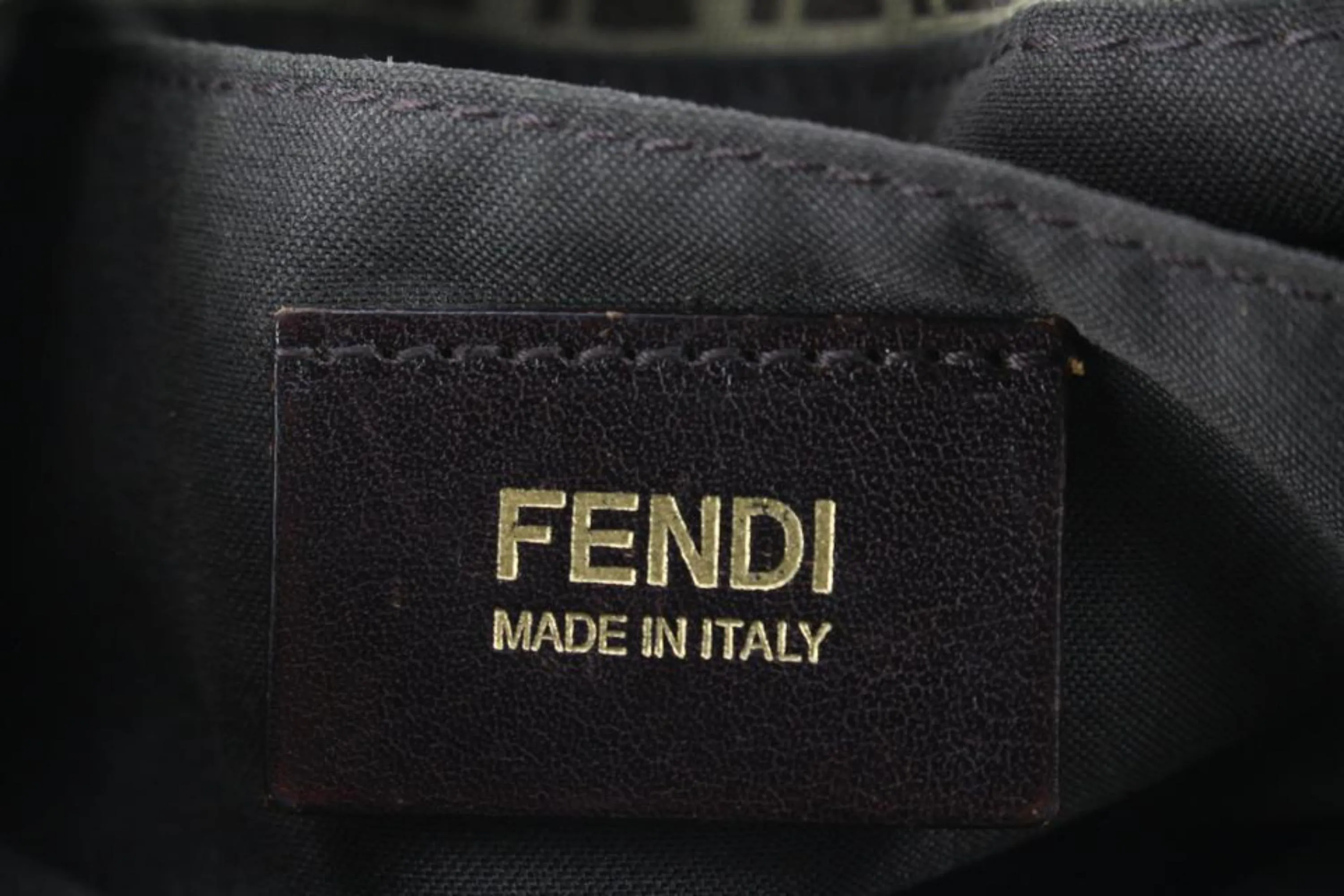 Fendi Brown Monogram FF Zucchino Mamma Crossbody 53f628s