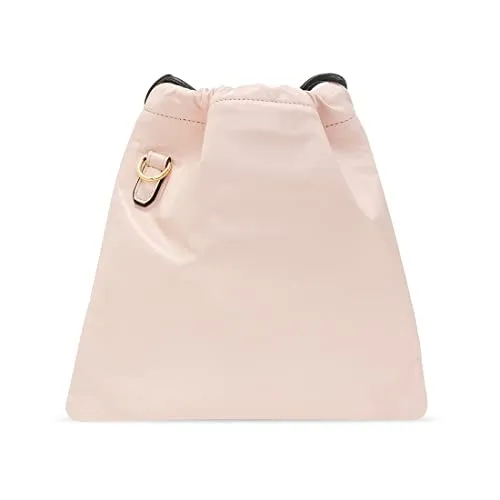 Fendi Roma Sack Pink Leather Drawstring Pouch Crossbody Bag 8BT337