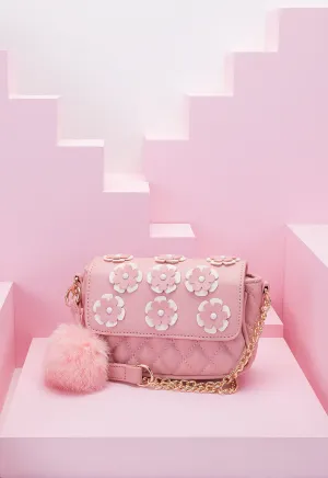 Floral Embellished Crossbody Bag