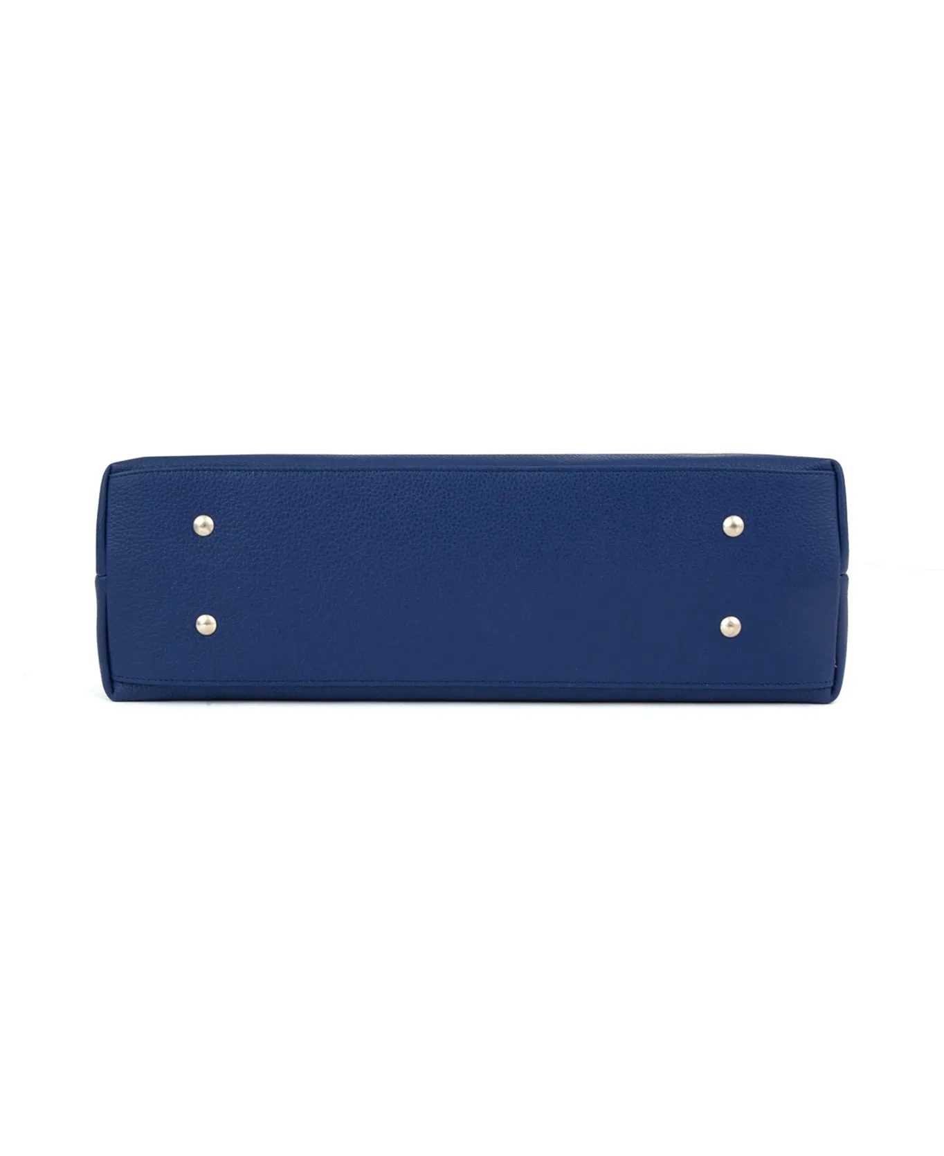 Frida tote leather bag blue denim